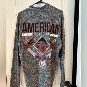 American fighter long sleeve pullover